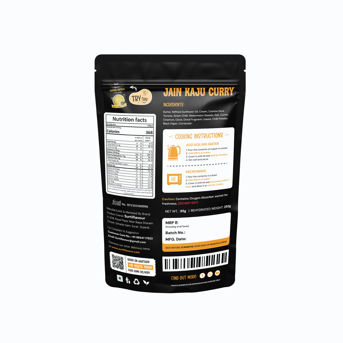 Jain Kaju Curry - Ready to Eat