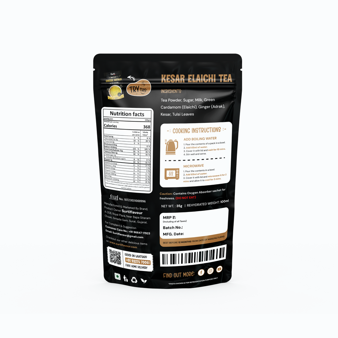 Kesar Elaichi Tea - Ready to Eat