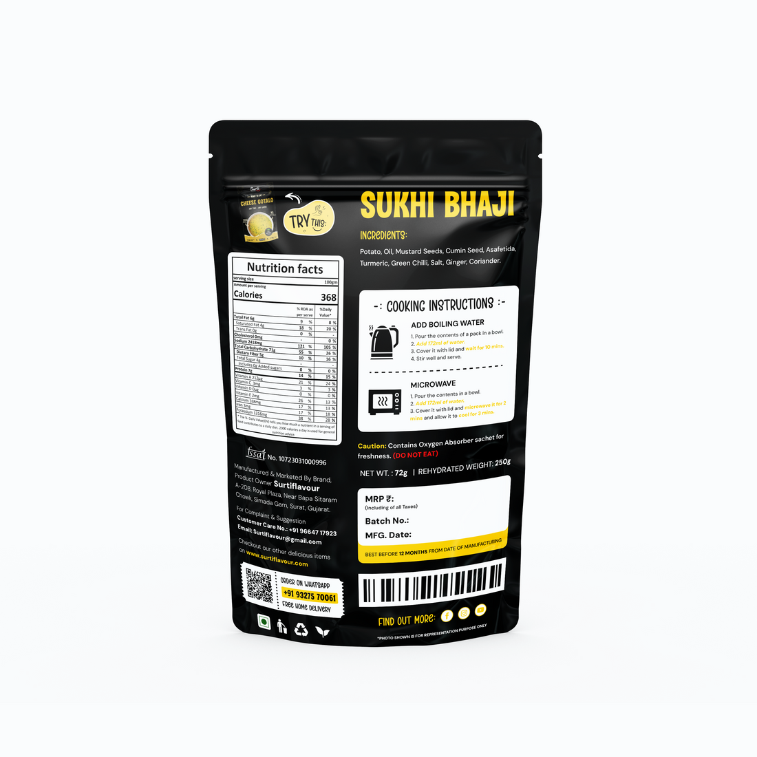 Sukhi Bhaji - Ready to Eat