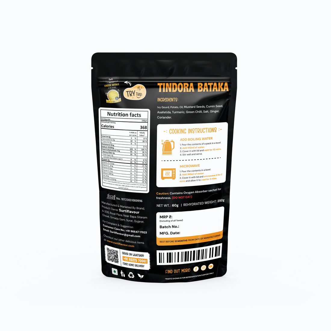 Tindora Bataka- Ready to Eat